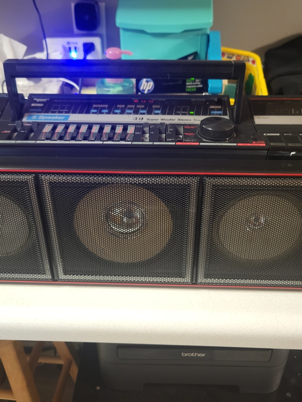 Vintage Radio Shack Duel Set Recorder Boombox With Equalizer